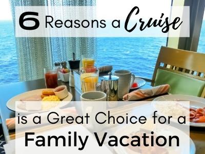 6 Reasons a cruise is a great family vacation. A cruise offers the perfet combination of famiy time, adult time and kid time.