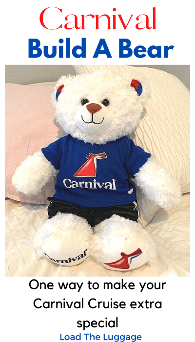 One way to make a Carnival Cruise extra special for your kids is to have them attend a Carival Build A Bear workshop.
