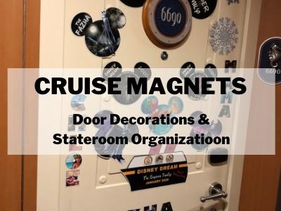 Looking for great ways to decorate your cruise stateroom door? This cruise magent post is for you. Different crusie magnets can be used to organize your cruise cabin. Magnets are a great cruise hack.
