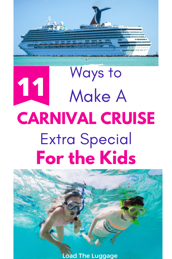 Up the wow factor of your next family cruise vacation by using some of these ways to make a Carnival Cruise extra special for your kids.