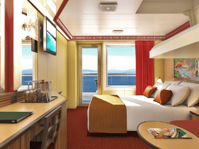 Spa balcony cabin on the Carnival Dream cruise ship.  Ultimate guide to Carnival Dream