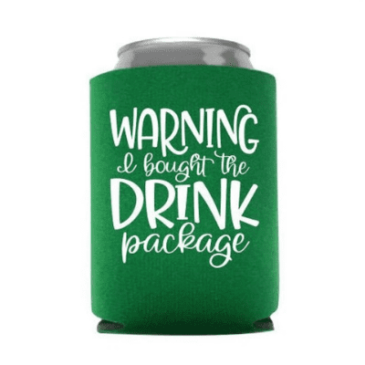 A cruise themed can cozie or can cooler makes a great and unique stocking stuffer
