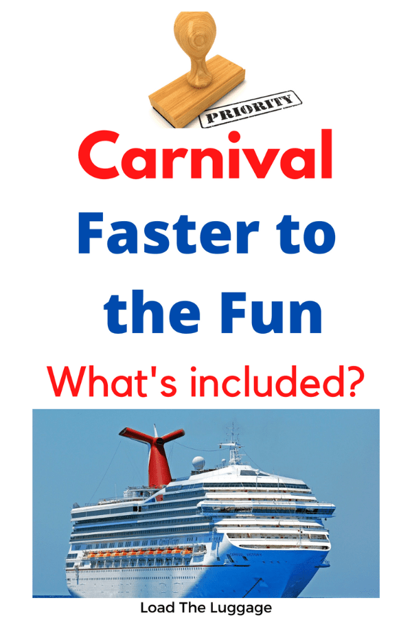 Carnival's Faster to the Fun, what is included.  Are the FTTF perks worth it?