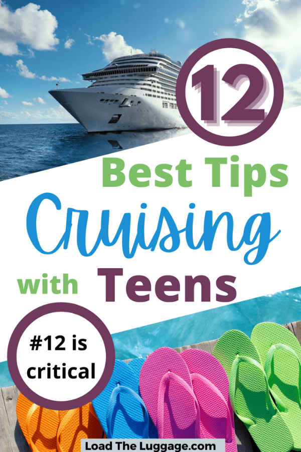12 Top tips for cruising with teens.  These tips are important to know before booking your famiy cruise vacation.  
