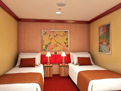 Carnival Dream Cloud 9 Spa interior stateroom rendering.  Ultimate guide to the Carnival Dream cruise ship
