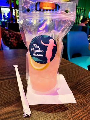 Specialty drink from Royal Caribbean Bamboo Room - it's in a drink pouch! One of 27 answers to is Mariner of the Seas a good ship
