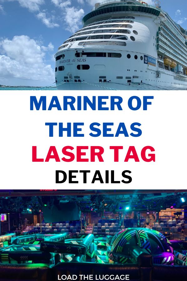Mariner of the Seas Laser tag details.  The laser tag arena set up in Studio B on this Royal Caribbean ship.