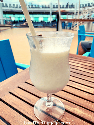 Pina colada cruise ship drink