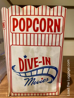 Carnival Cruise Dive In Movie popcorn bag
