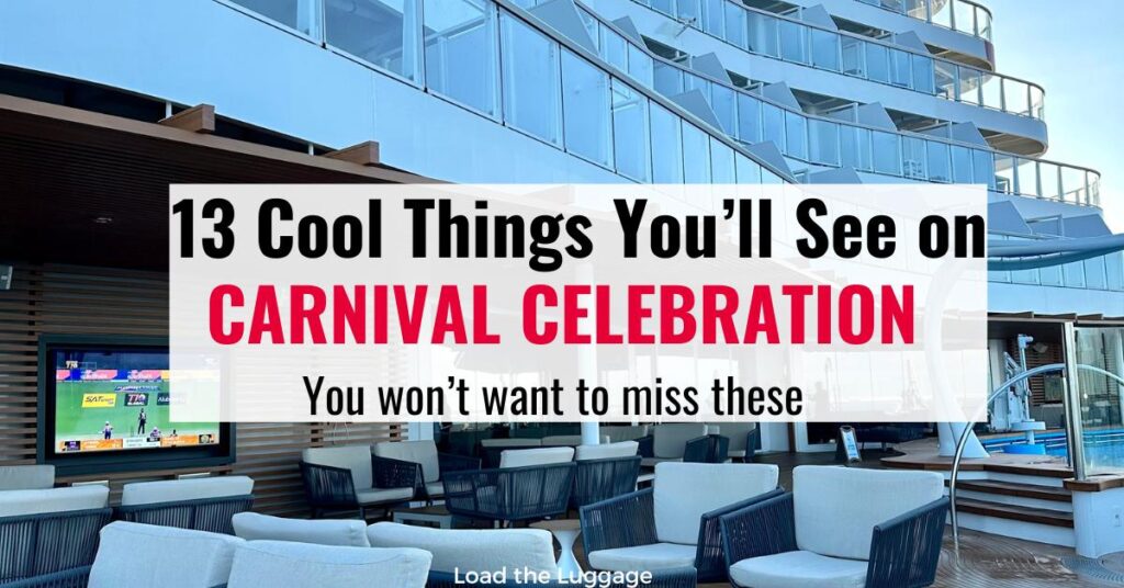 13 cool things you'll see on Carnival Celebration